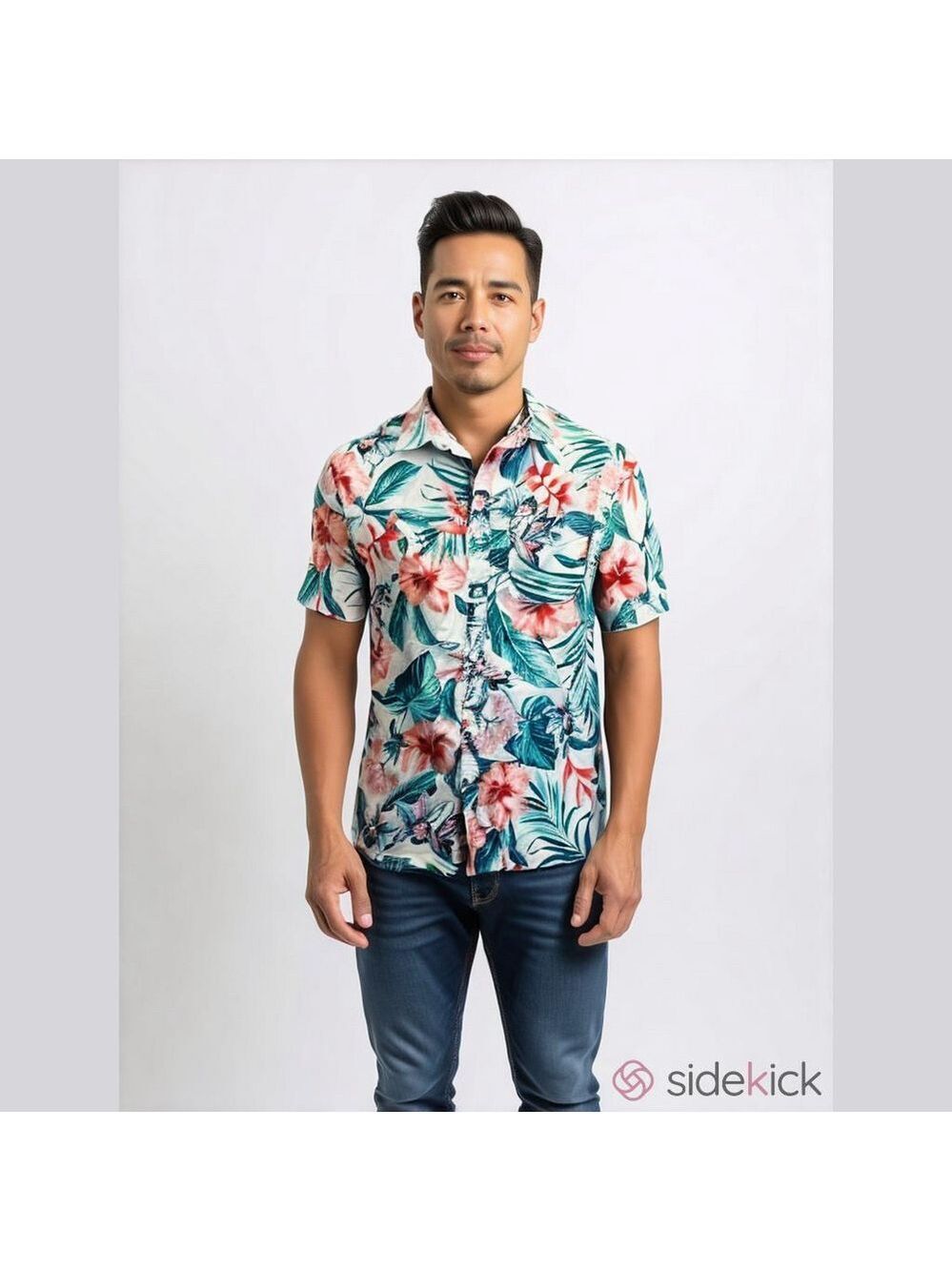 OLD NAVY Button Shirt, Size M, PTP 22”, Length 28”, 98% Cotton, 2% Spandex